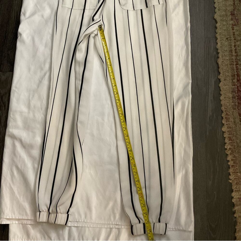 Iris Basic Black/White Stripes Jumpsuit Sleeveles… - image 8